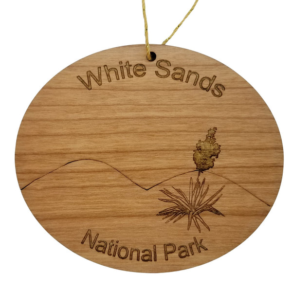 White Sands National Park New Mexico Wood Christmas Ornament Laser Cut Handmade Made in USA Housewarming Gift Souvenir Memento