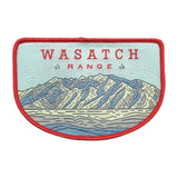 Utah Patch – UT Wasatch Range - Travel Patch – Souvenir Patch 3.8" Iron On Sew On Embellishment Applique