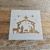 Nativity Stencil Reusable Cookie Decorating Craft Painting Windows Signs Mylar Many Sizes Christmas Winter WITH Animals