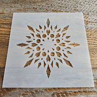 Snowflake Stencil Reusable Cookie Decorating Craft Painting Windows Signs Mylar Many Sizes Christmas Winter Snowflake High Detail