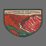 Colorado Patch – Black Canyon of the Gunnison National Park - Travel Patch – Souvenir Patch 3.3" Iron On Sew On Embellishment Applique