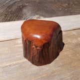Wood Ring Box Redwood Rustic Handmade California #628 Storage Live Edge Mini Birthday Gift Christmas Gift Mother's Day Gift