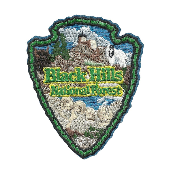 Black Hills National Forest Patch – SD - Arrowhead Travel Patch – Souvenir Patch 3" Iron On South Dakota