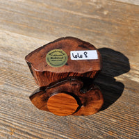 Wood Ring Box Redwood Rustic Handmade California Storage Live Edge Mini #668 Birthday Gift Christmas Gift Mother's Day Gift