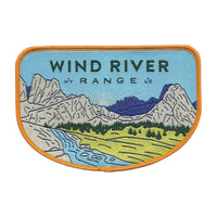 Wyoming Patch – WY Wind River Range - Travel Patch – Souvenir Patch 3.8" Iron On Sew On Embellishment Applique
