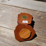 Wood Ring Box Redwood Rustic Handmade California #632 Storage Live Edge Mini Birthday Gift Christmas Gift Mother's Day Gift