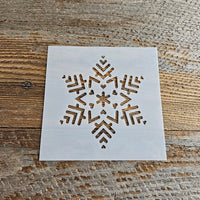 Snowflake with Hearts Stencil Reusable Cookie Decorating Craft Painting Windows Signs Mylar Many Sizes Christmas Winter Snowflake