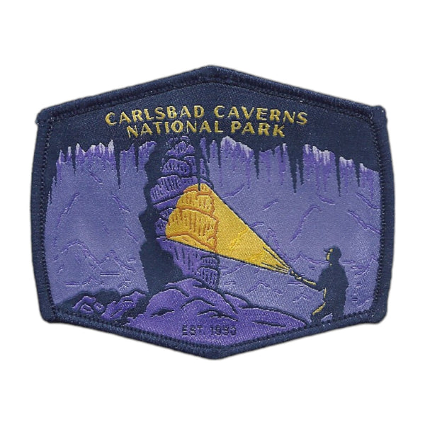 New Mexico Patch – Carlsbad Caverns National Park - Travel Patch – Souvenir Patch 3.3" Iron On Sew On Embellishment Applique