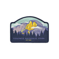 California Patch – Yosemite National Park - Travel Patch – Souvenir Patch 3.8" Iron On Sew On Embellishment Applique Purple Half Dome