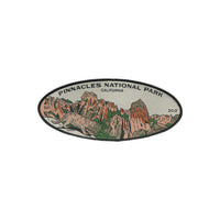 California Patch – Pinnacles National Park - Travel Patch – Souvenir Patch 5.4" Iron On Sew On Embellishment Applique
