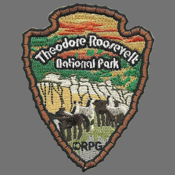 Theodore Roosevelt National Park - North Dakota Patch – Iron On Arrowhead SD Souvenir 3"