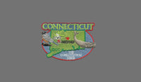 Connecticut Patch – CT State Travel Patch Souvenir Applique 3" Iron On The Constitution State American Robin Sperm Whale Mountain Laurel