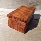 Handmade Wood Box with Redwood Rustic Handmade Jewelry Box California Redwood Storage Box #449 Coin Box Stash Mom Gift Trinkets Memories