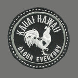 Hawaii Patch – Kauai HI Souvenir Aloha Everyday Travel Patch – Iron On – Applique 2.25" Island Embellishment Souvenir Chicken Rooster