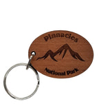 Pinnacles National Park Keychain Wood Keyring California Souvenir Mountain Hiking Salinas Valley Soledad CA Key Tag Travel Gift