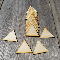 Wood Cutout Triangles - 2 Inch - Unfinished Wood - Lot of 12 - Wood Blank Craft Projects - DIY - Make Your Own - Teacher Supplies