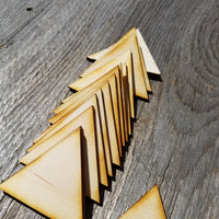 Wood Cutout Triangles - 2 Inch - Unfinished Wood - Lot of 48 - Wood Blank Craft Projects - DIY - Make Your Own - Teacher Supplies
