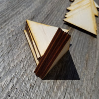 Wood Cutout Triangles - 2 Inch - Unfinished Wood - Lot of 48 - Wood Blank Craft Projects - DIY - Make Your Own - Teacher Supplies