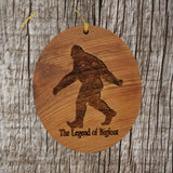 Bigfoot Ornament - Legend of Bigfoot - California Redwood