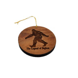 Bigfoot Ornament - Legend of Bigfoot - California Redwood