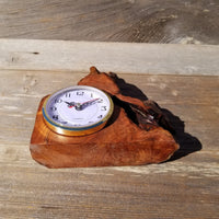 Redwood Burl Clock Table Shelf Mantle Desk Office Gifts for Men #567 Sitting Wood Christmas Gift Handmade