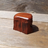Handmade Wood Box with Redwood Rustic Handmade Ring Box California Redwood #464 Christmas Gift Anniversary Gift Ideas