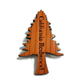 Redwood Tree Magnet Handcrafted Wood Souvenir California Redwood Handmade Made in USA