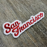 San Francisco Patch - Script Cursive Font - California Souvenir