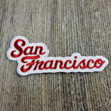 San Francisco Patch - Script Cursive Font - California Souvenir