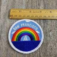 San Francisco Patch - Rainbow and Sailboat - California Souvenir