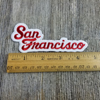 San Francisco Patch - Script Cursive Font - California Souvenir