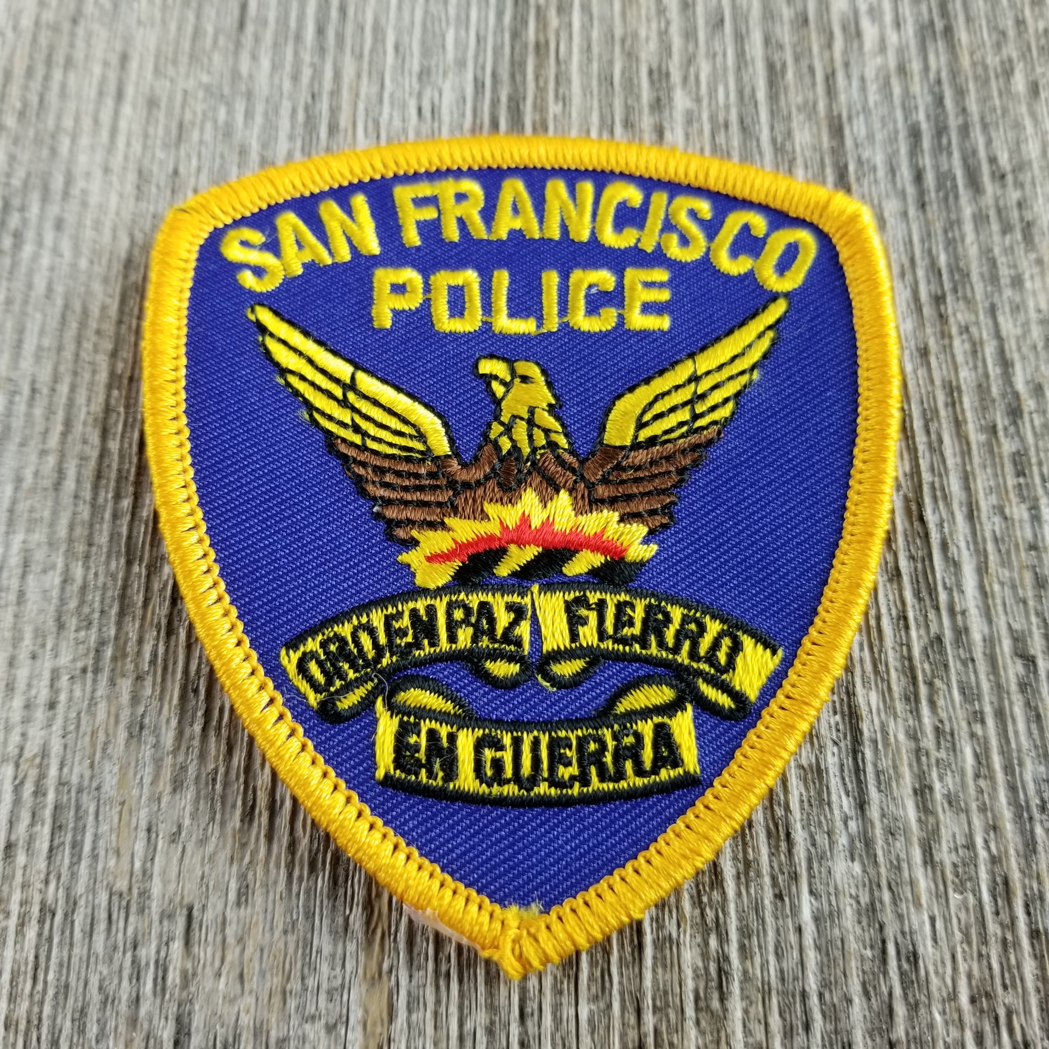 San Francisco Patch - California Souvenir - Police Shield – Happy Wood ...