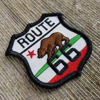 California Patch - Route 66 - California Flag Bear