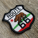 California Patch - Route 66 - California Flag Bear