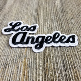 Los Angeles Patch - Script Black and White - California