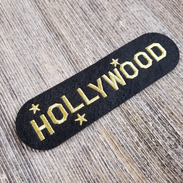 Hollywood Patch - California Souvenir - Gold Text