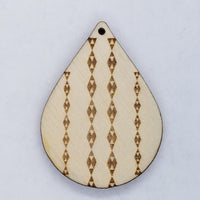 Southwestern Lines Teardrop Dangle Earring Blanks Lot of 15 Pairs