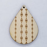 Southwestern Lines Teardrop Dangle Earring Blanks Lot of 15 Pairs