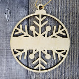 Breckenridge Ornament Handmade Wood Ornament Colorado Souvenir CO Mountain Resort Ski Skiing Skier Gift Snowflake