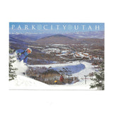 Park City Utah Postcard Skiing Ski Resort Snowy Mountains Skiers Ski Lift 4x6 - Great for Crafting - Decoupage - Scrapbooking Supply