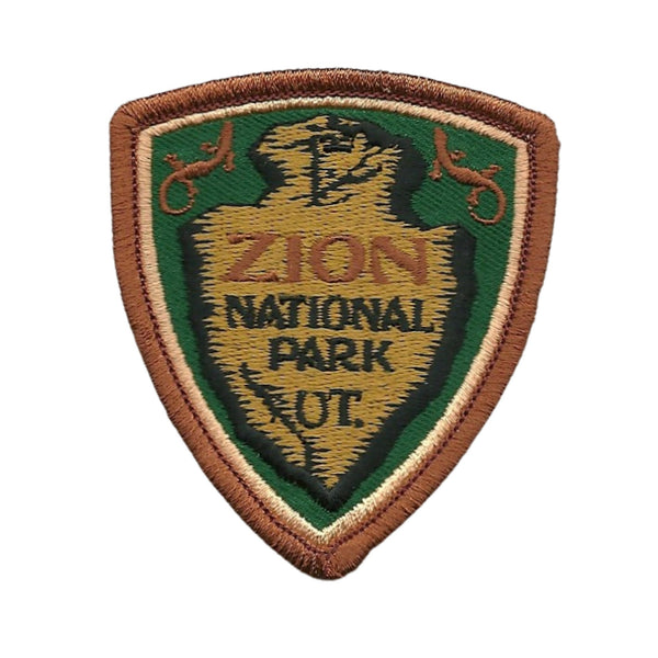 Utah Patch – UT Zion National Park - Arrowhead Travel Patch Iron On – Souvenir Patch – Applique – Travel Gift 2.75"