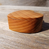 Handmade Wood Box with Redwood Heart Ring Box California Redwood #456 Christmas Gift Anniversary Gift Mothers Day Ideas