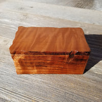 Handmade Wood Box with Redwood Rustic Handmade Jewelry Box California Redwood Jewelry Box Storage Box Limb Box #354 Coin Box