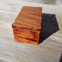 Handmade Wood Box with Redwood Rustic Handmade Jewelry Box California Redwood Jewelry Box Storage Box Limb Box #354 Coin Box