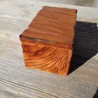 Handmade Wood Box with Redwood Rustic Handmade Jewelry Box California Redwood Jewelry Box Storage Box Limb Box #354 Coin Box