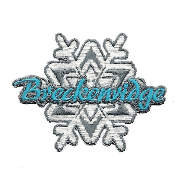Breckenridge Colorado Patch – Ski Patch- CO Resort Patch – Colorado Souvenir – Travel Patch – Iron On – Snowflake Applique