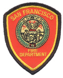 San Francisco Patch - California Souvenir - Fire Department Shield