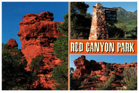 Vintage Red Canyon Park Postcard 4x6 On Phantom Canyon Road Canon City Colorado Steve Mills Sanbour Souvenir