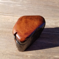 Wood Ring Box Redwood Rustic Handmade California Redwood Jewelry Box Storage Box Token Ashes #320