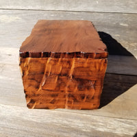 Wood Jewelry Box Redwood Handmade California Storage #432 5th Anniversary Gift Christmas Gift - Mother's Day Gift - Redwood Urn